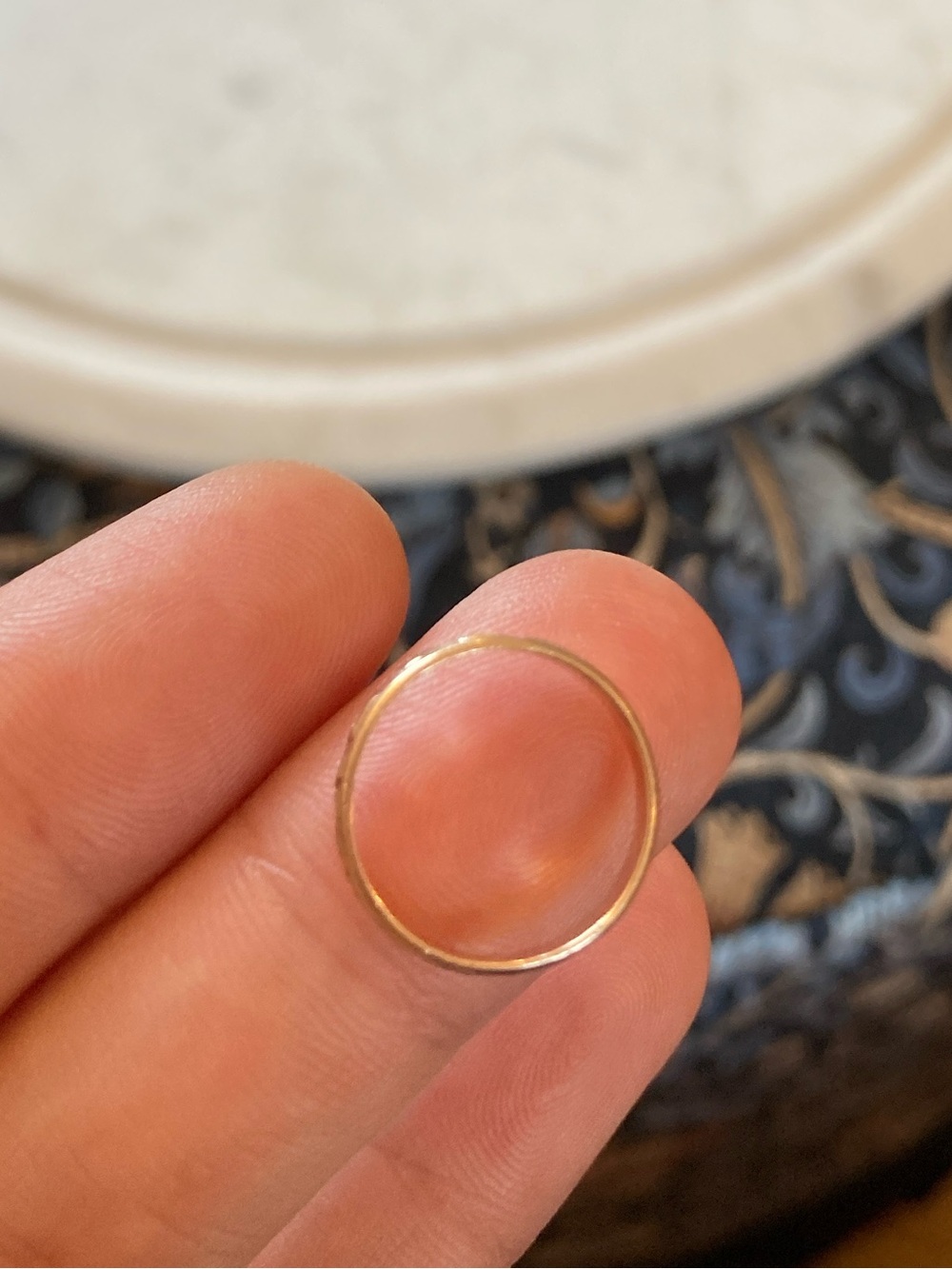 Antique Victorian “BABY” Engraved Ring, Size 3 - Picture 10 of 14